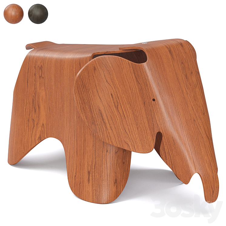 Childrens chair Eames Elephant Vitra 3D Model