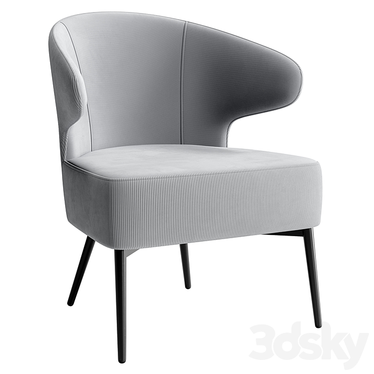 Royal Stripes armchair 3D Model