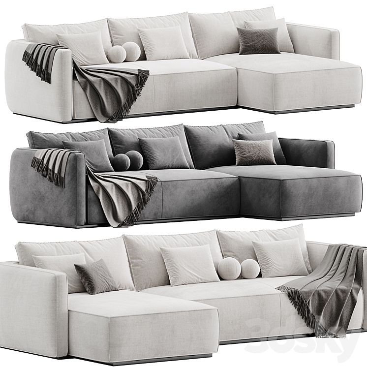 Sofa ESSE By Blanche 3DS Max Model - thumbnail 1