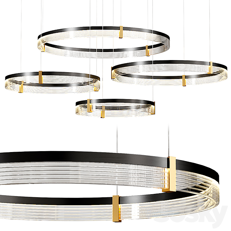 Lampatron ALMER COMBO pendant light 3D Model Free