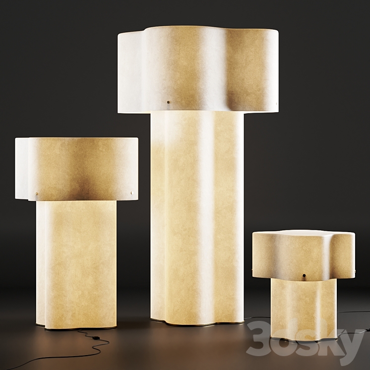 Baxter Nuvola Floor Lamps 3DS Max