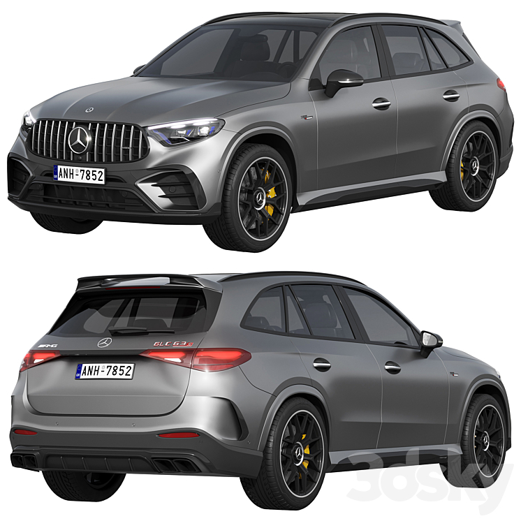 Mercedes-Benz GLC63 S AMG E Performance 2023 3D Model Free