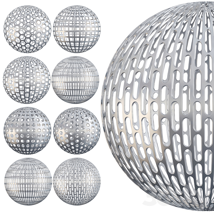 Collection Metal Sheet 01 (Seamless) 3DS Max Model - thumbnail 1
