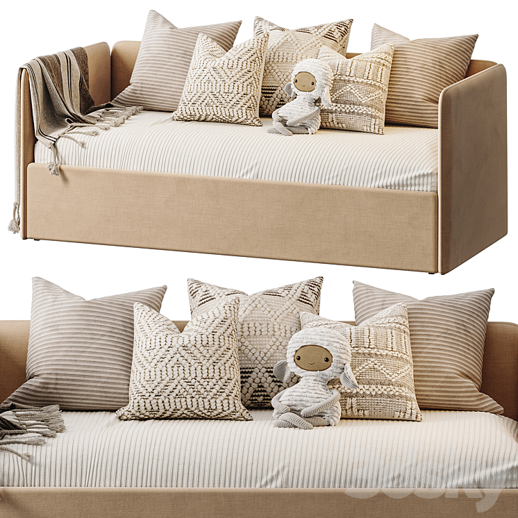 Leonardo Sofa Bed by Romack Möbel - Bed - 3D model