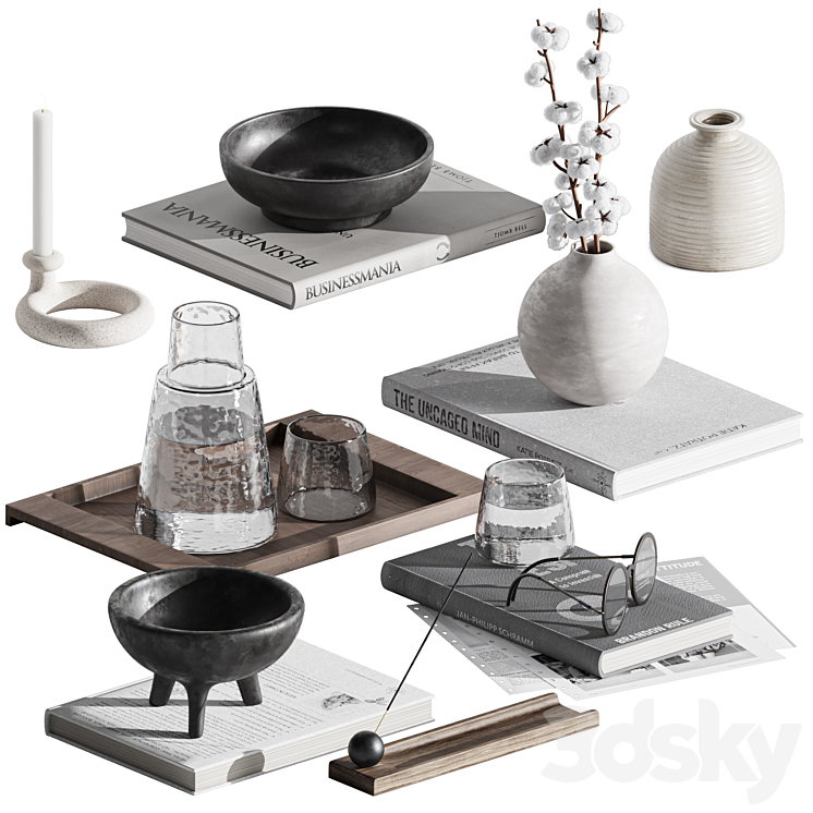 decorative set38 3D Model Free