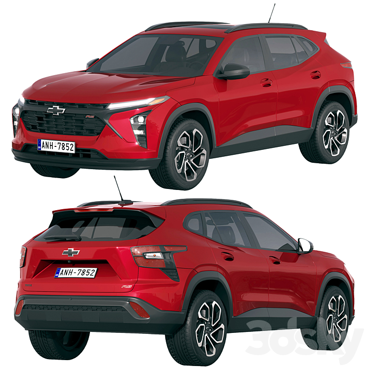 Chevrolet Trax RS 2024 3D Model Free