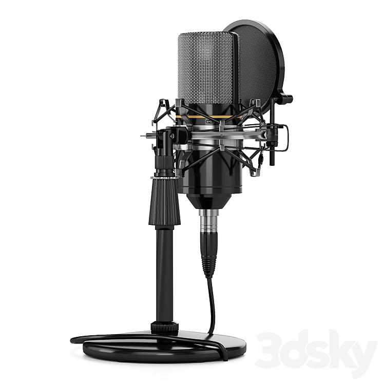 Condenser Microphone 3DS Max Model - thumbnail 2