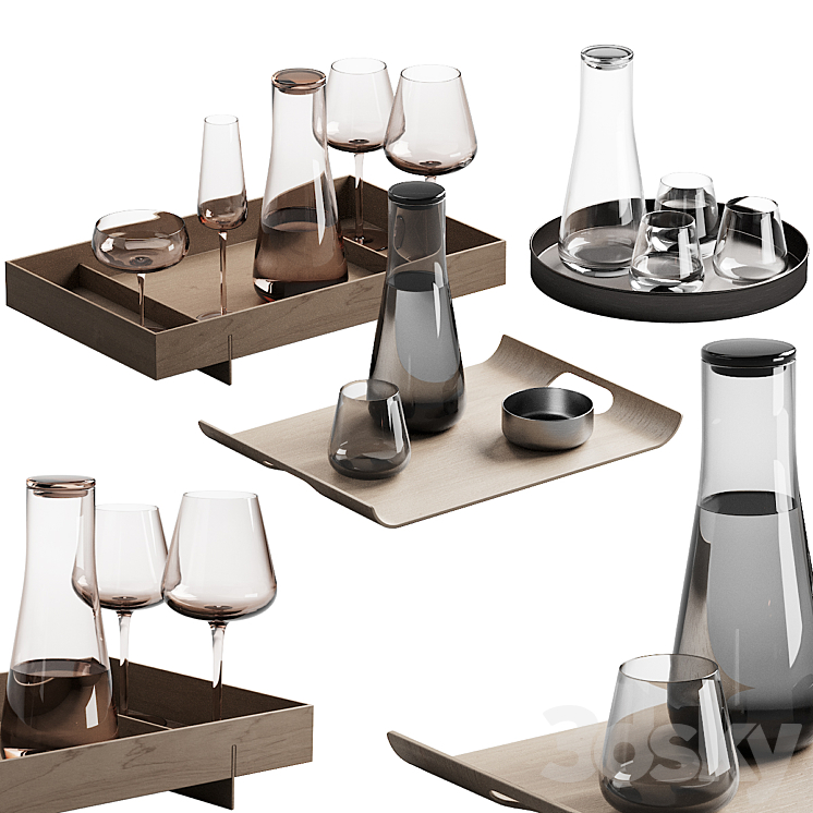 270 dishes decor set 12 BELO by blomus P01 3D Model