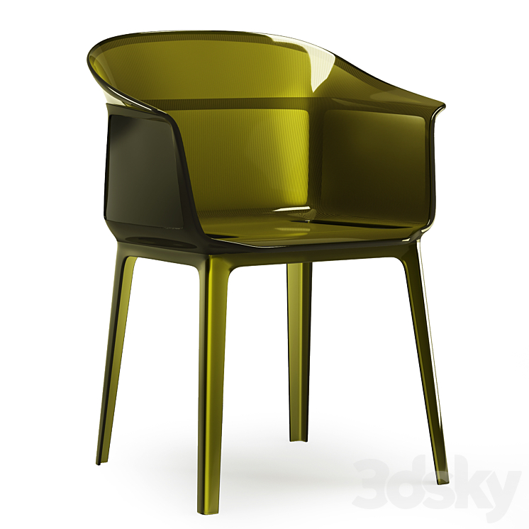 chair Papyrus (Kartell) by Ronan & Erwan Bouroullec 3DS Max Model - thumbnail 1