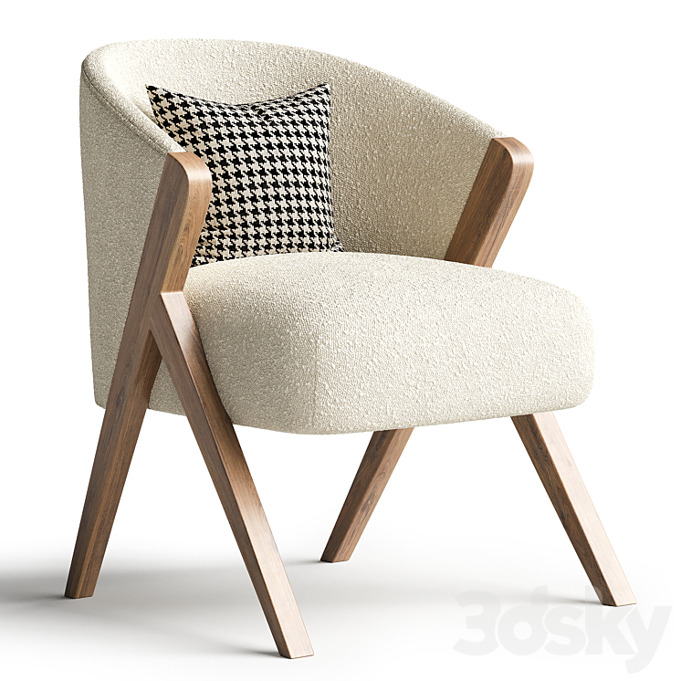 Zara Home - Boucle Armchair - Arm chair - 3D model