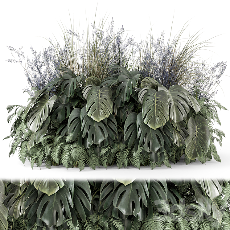 Outdoor Plants Bush -Bush Set 1991 - Bush - 3D model