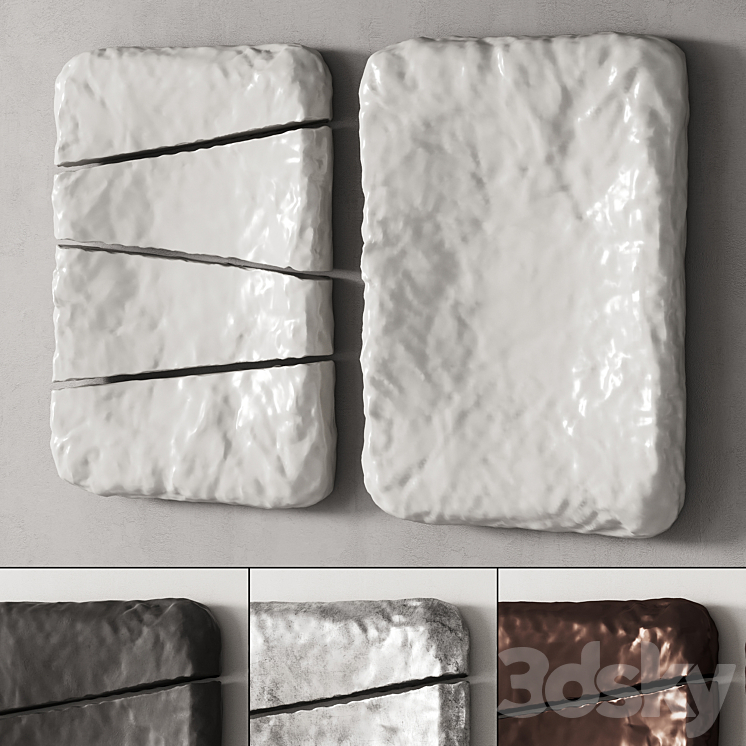 471 decorative wall art 22 abstract sliced and folded wall art object ...