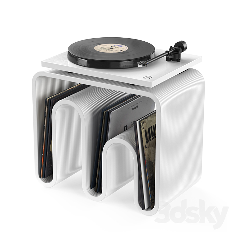 Rega Planar 1 Vinyl Record Player Audio tech 3D model