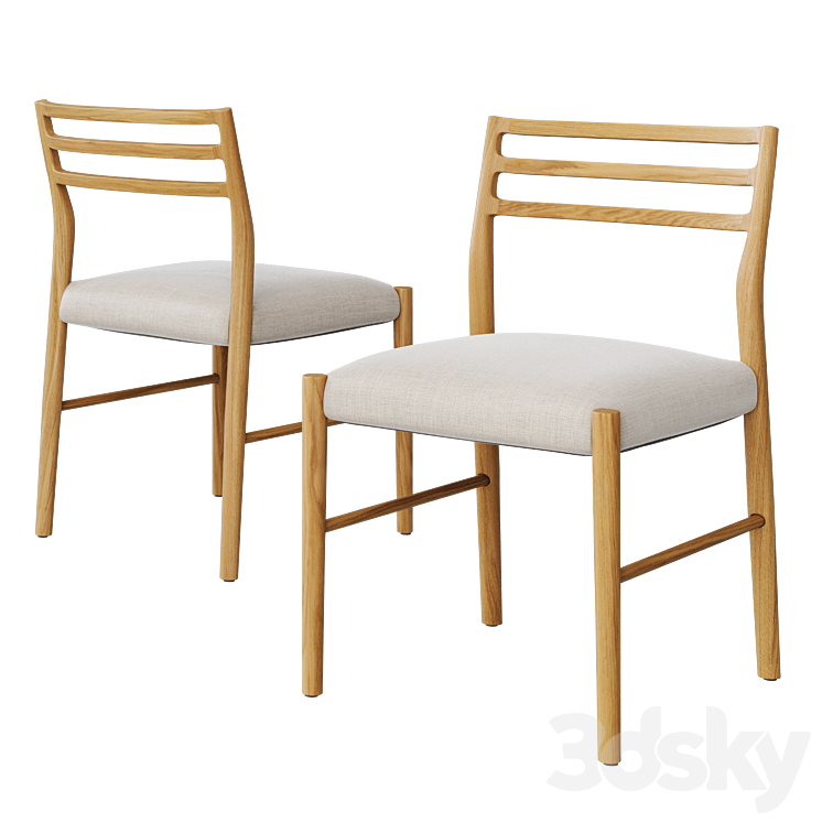 Lauret dining chair from Lulu and Chair 3D model