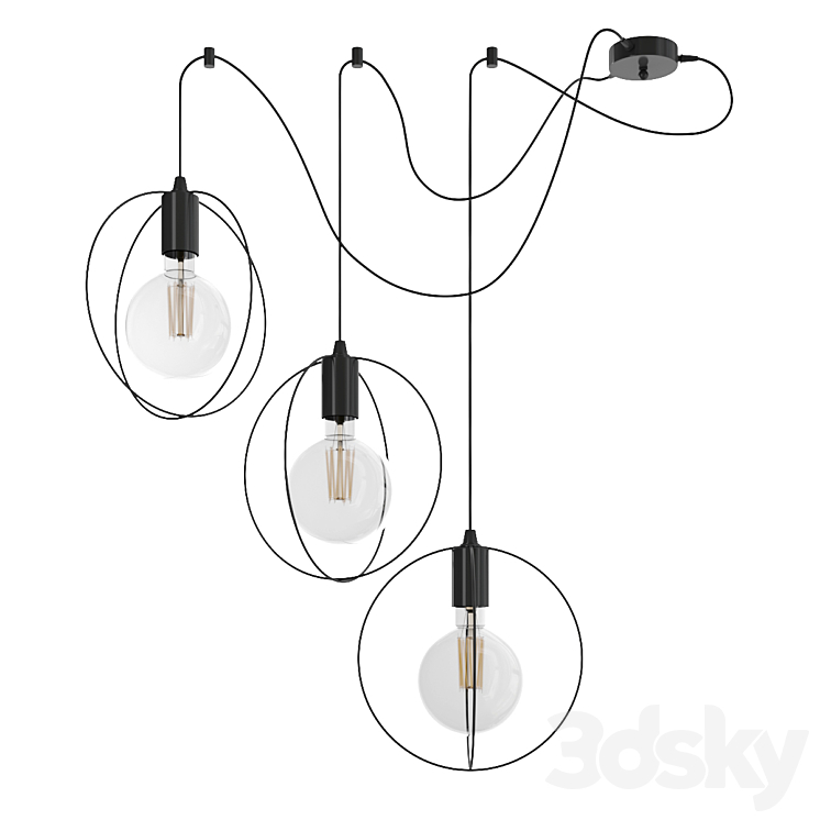 Vitaluce V4328/3PL - Pendant light - 3D model