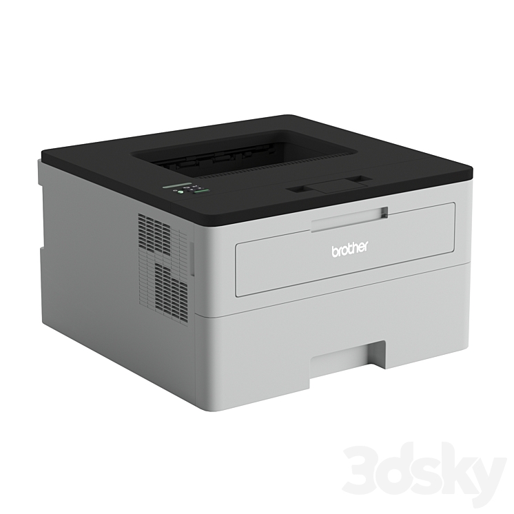 Brother HLL2325DW printer PC & other electronics 3D model