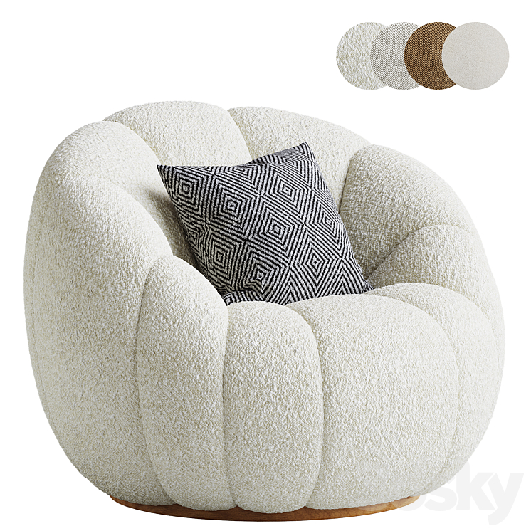 Garret Armchair - Arm chair - 3D model