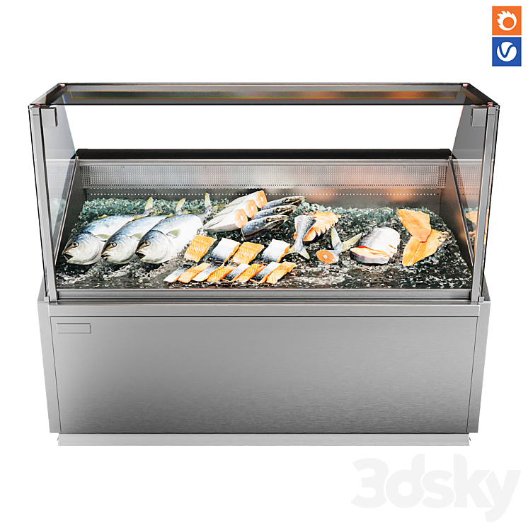 Fridge - Kitchen appliance - 3D model