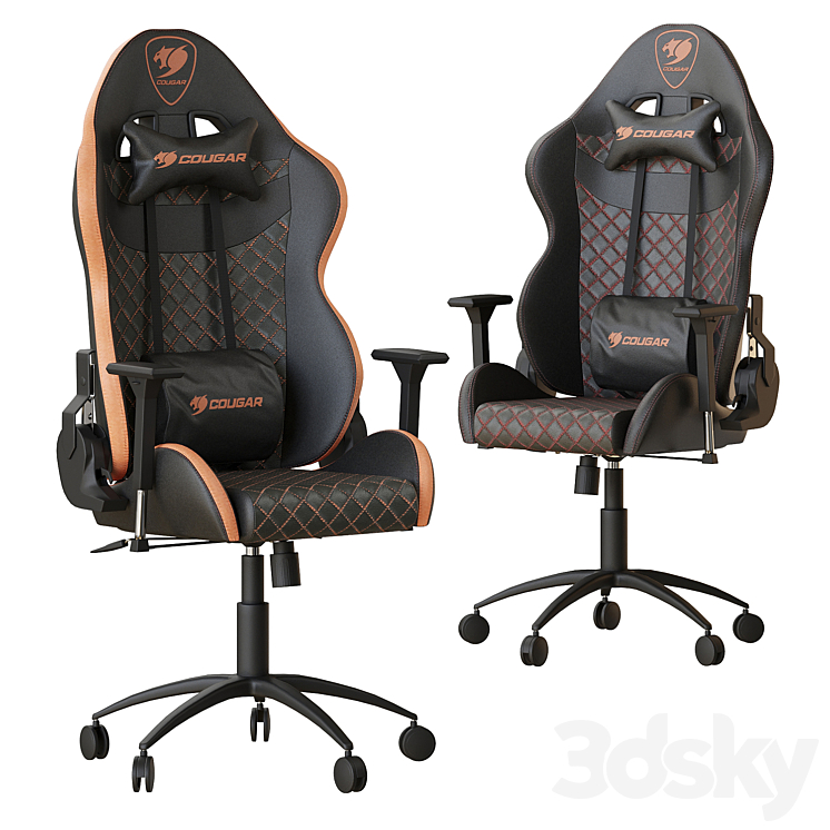 Gaming chair Cougar RAMPART - Office furniture - 3D model