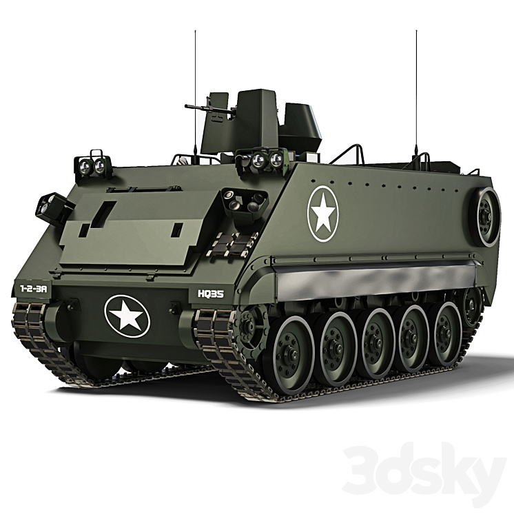 M113A3 1987 - Transport - 3D model