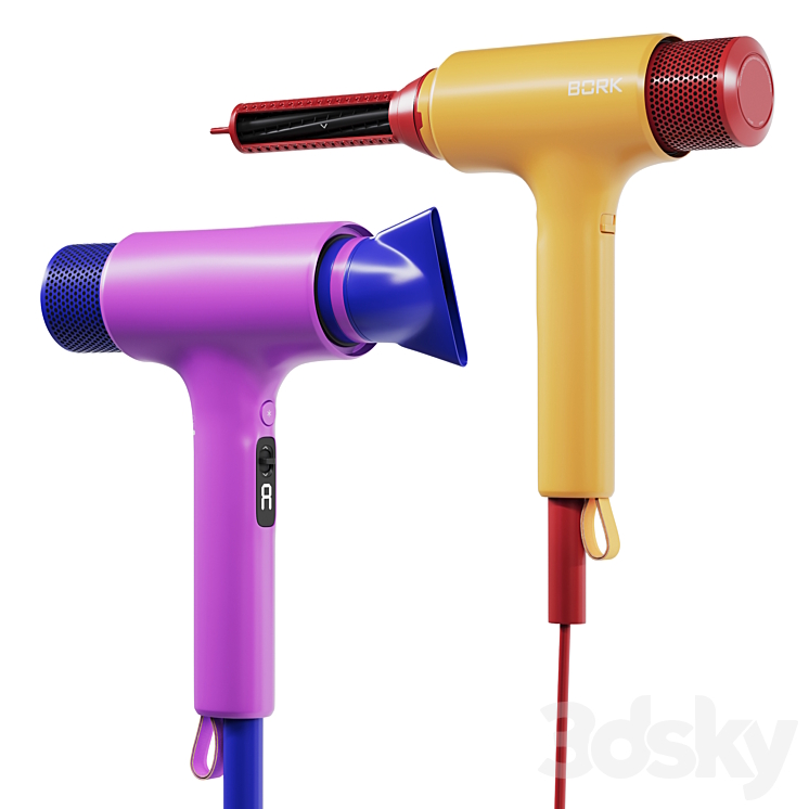 Hair dryer - styler BORK F732 Sky | Aquarelle limited collection ...
