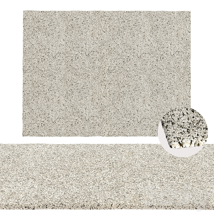 High pile carpet VINDUM from IKEA Carpets 3D model