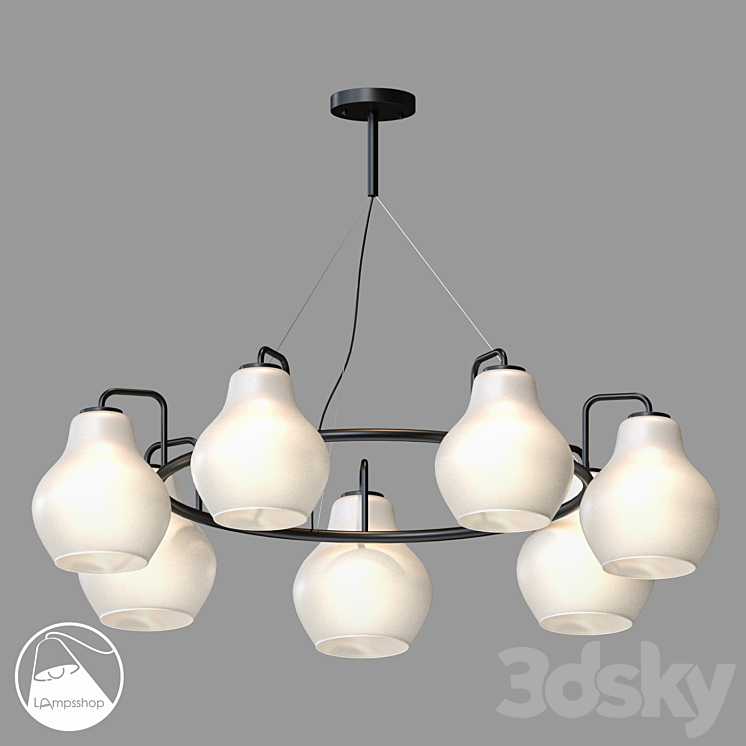 LampsShop.ru L1682 Chandelier Barches - Pendant light - 3D model