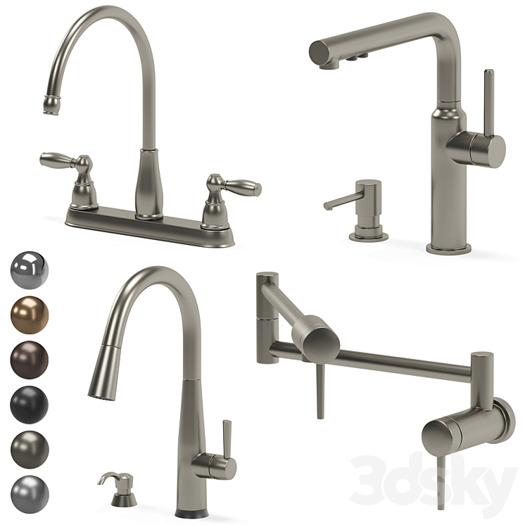 DELTA kitchen faucets collection 03 Faucet 3D model