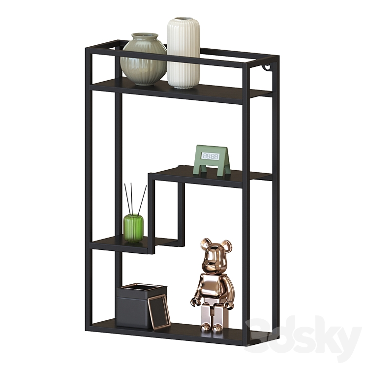 IKEA LINDASEN Display Shelf Rack 3D model