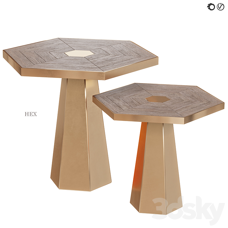 Table Hex - Table - 3D model