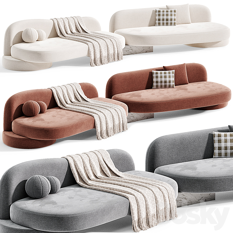 Model range of sofas modular modification Sofa 3D model