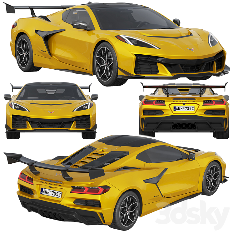 2025 Chevrolet Corvette ZR1 Transport 3D model