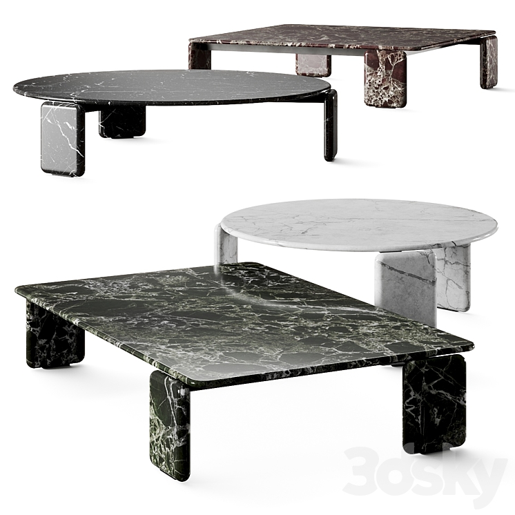 Minotti Drake Coffee Tables Table 3D model