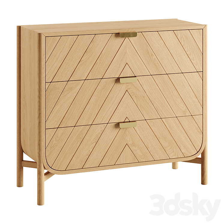 Marius Commode Sideboard & Chest of drawer 3D model