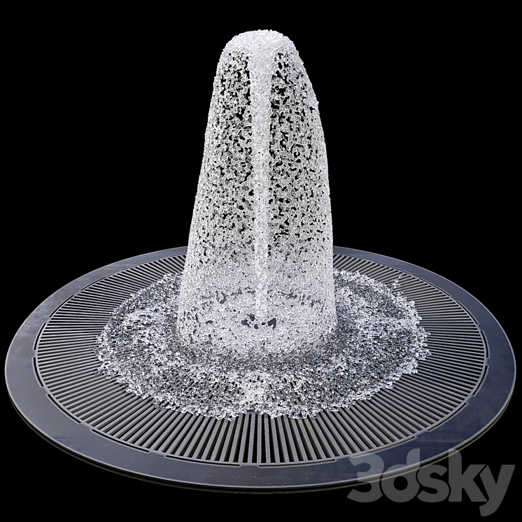 Waterfountain Waterfall Cascade No19 Other 3D model