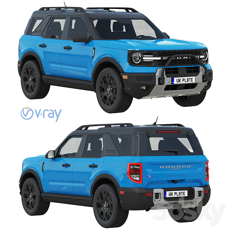 2025 Ford Bronco Sport Transport 3D model