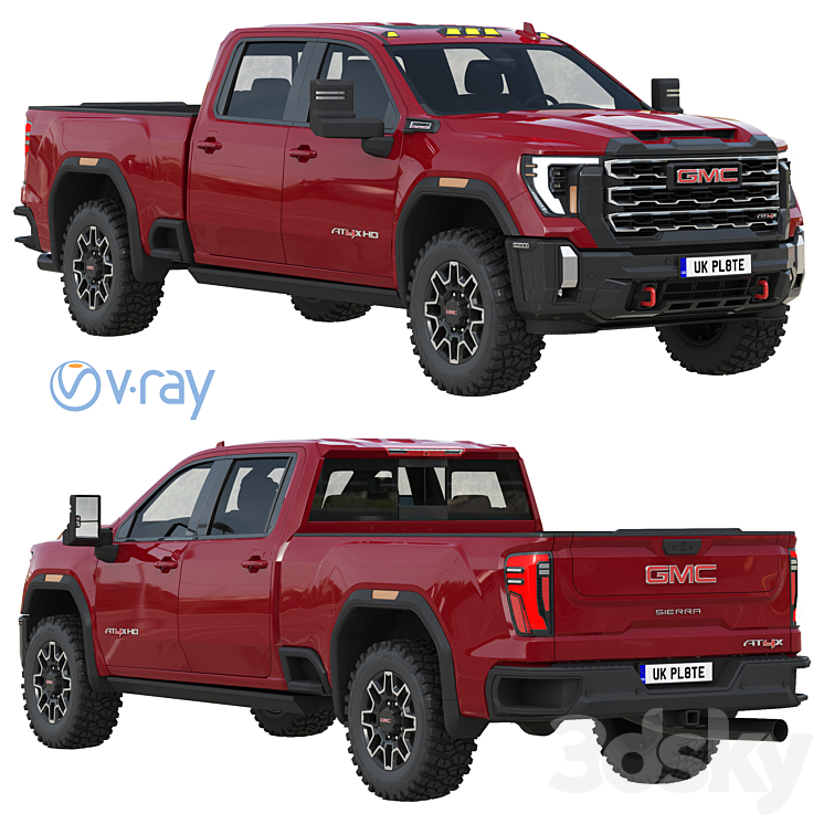 2025 GMC Sierra HD AT4X Transport 3D model