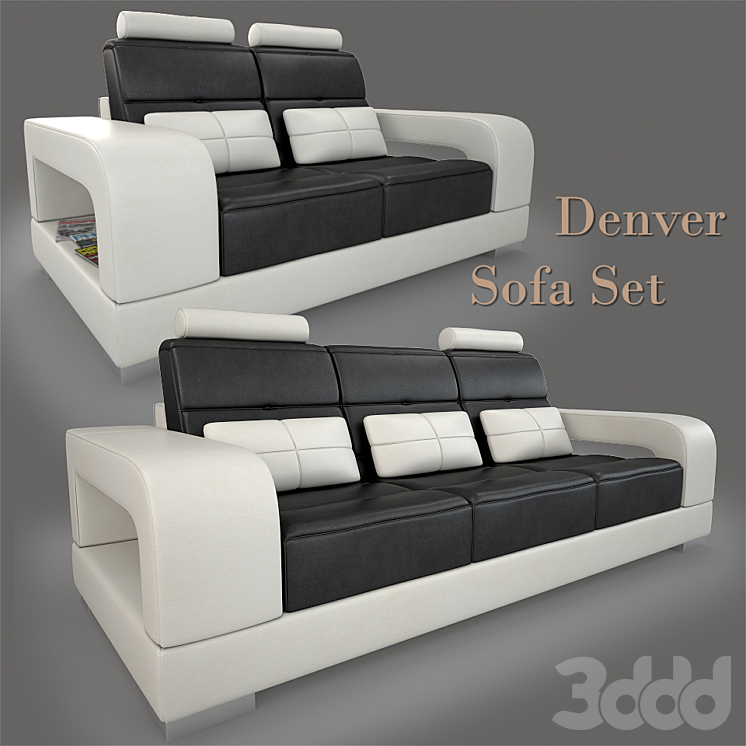 Denver Sofa Set Диваны 3D модель