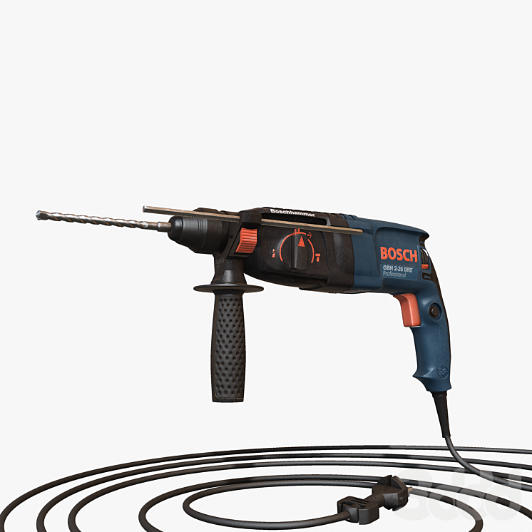 Bosch 3d модели. GBH 2-26 Dre professional. Бош Хаммер GBH 2-26. Перфоратор бош Hammer Drill 26 Dre. Bosch GBH 2-26 re professional характеристики.