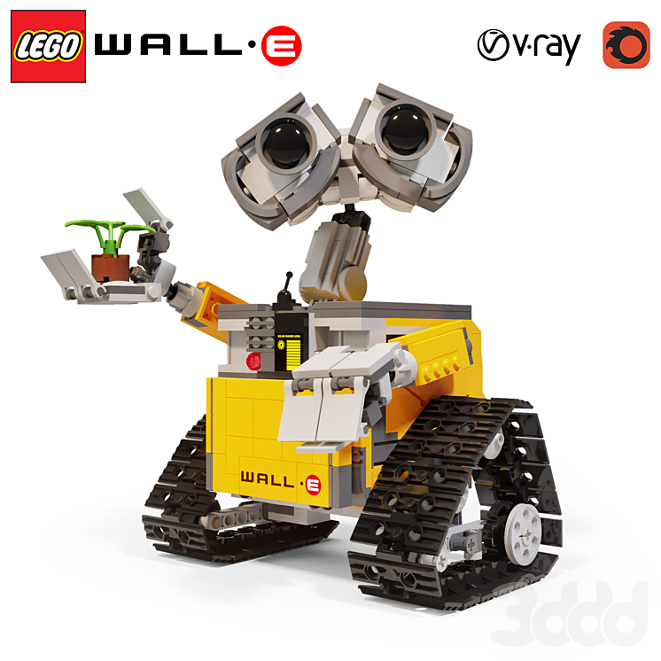 LEGO Wall-E №21303 - Игрушки - 3D модель