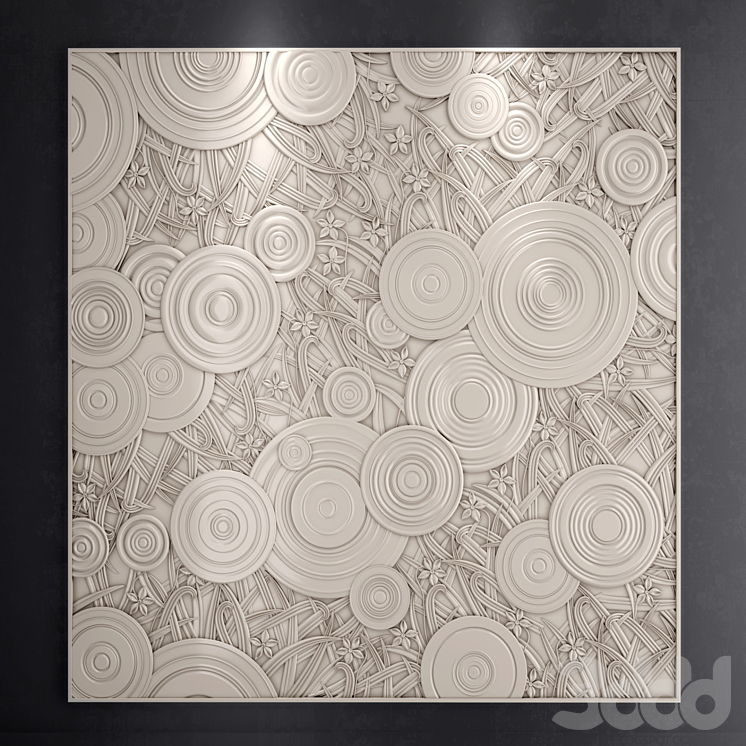 Panel plant - 3D панель - 3D модель