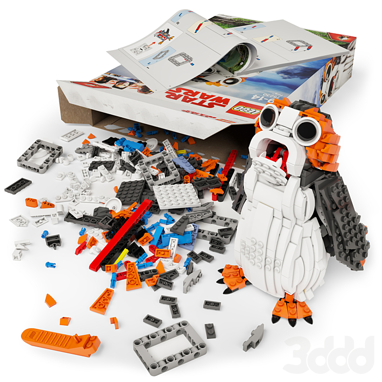 LEGO Porg №75230 - Игрушки - 3D модель