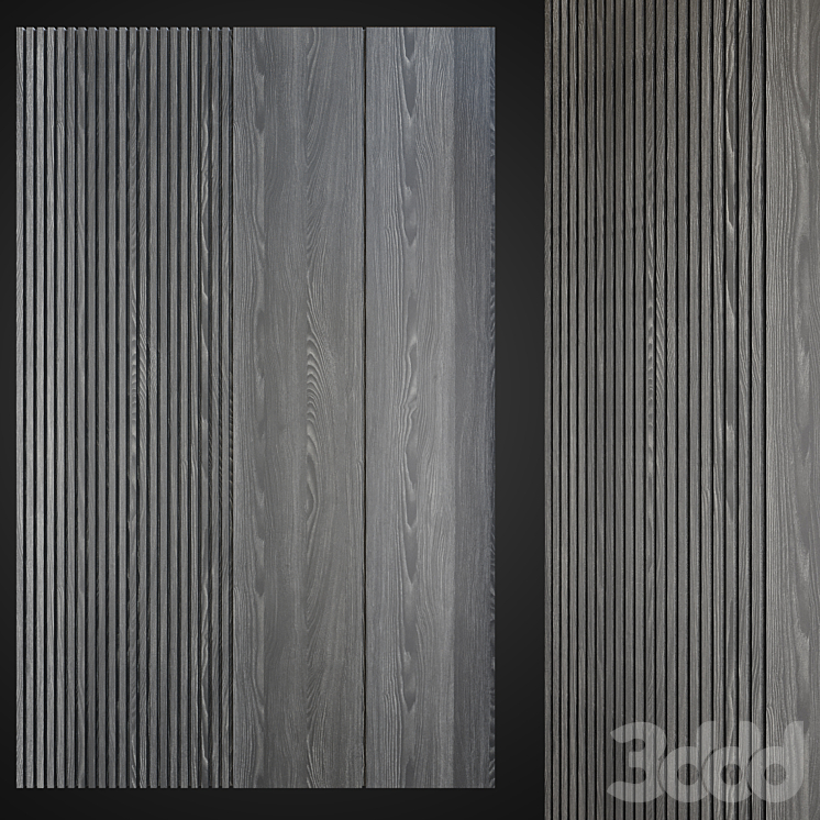 Wood panel rail - 3D панель - 3D модель