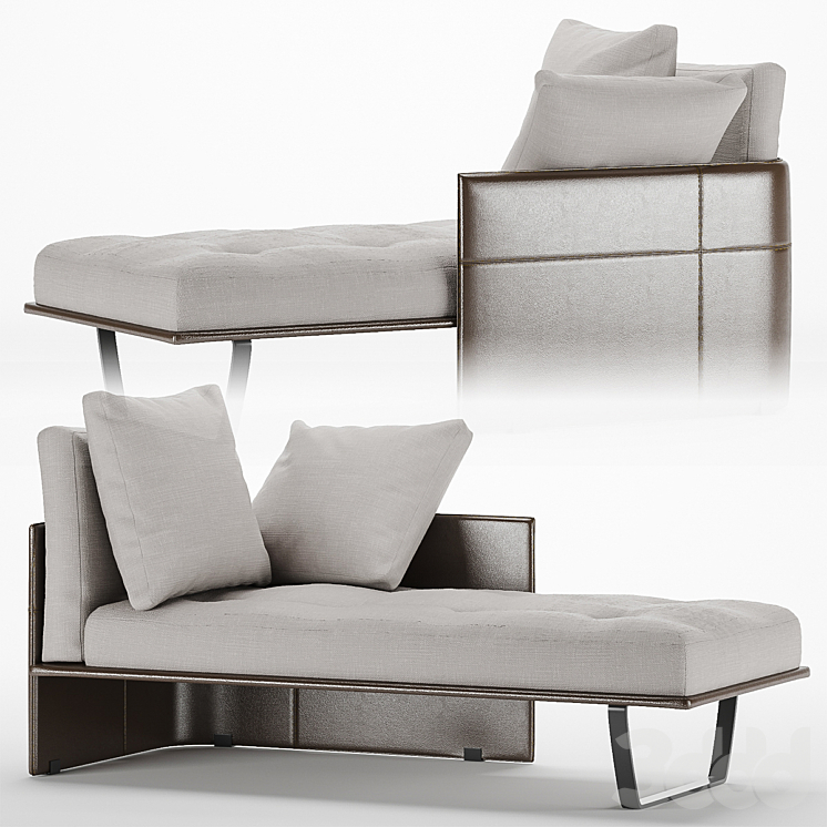 Minotti Luggage Chaise Longue Другая мягкая мебель 3D модель