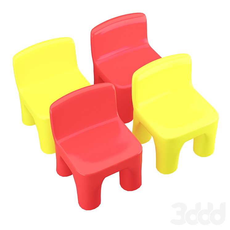 LITTLE CHAIR Столы и стулья 3D модель