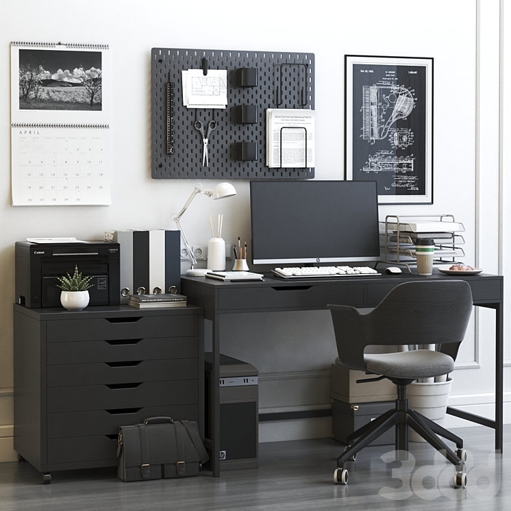 IKEA office workplace 15 - Офисная мебель - 3D модель