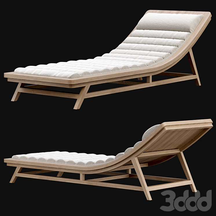 Wood Outdoor Chaise Lounge