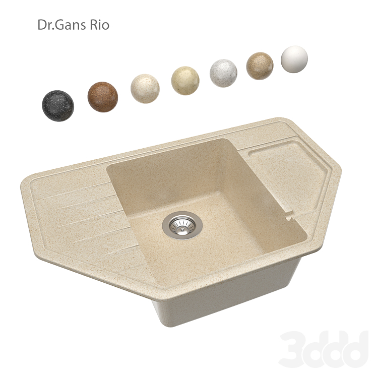 Кухонная мойка Dr.Gans Rio OM - Мойка - 3D модель