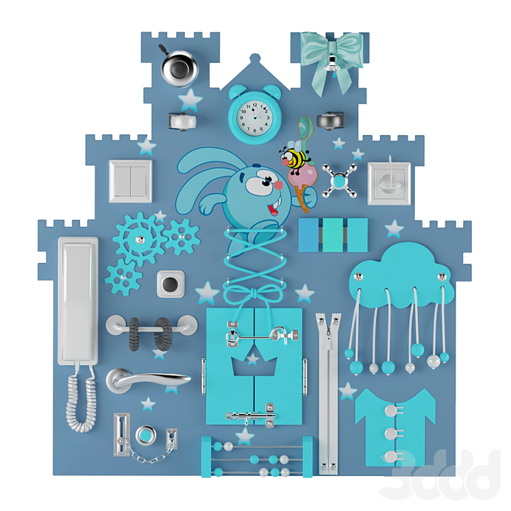 Busyboard boy - Другие предметы для детской - 3D модель