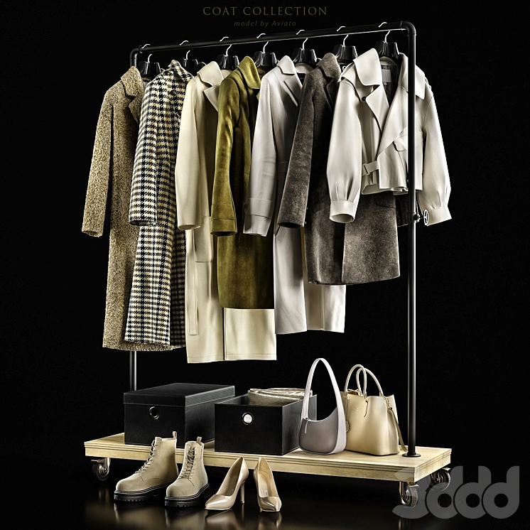 Coat collection - Одежда - 3D модель